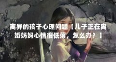 离异的孩子心理问题【儿子正在离婚妈妈心情很低落,怎么办?】