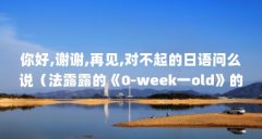 你好,谢谢,再见,对不起的日语问么说（法露露的《0-week一old》的中文译音）【