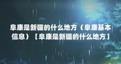 阜康是新疆的什么地方（阜康基本信息）【阜康是新疆的什么地方】