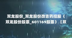 双龙股份_双龙股份改吉药控股（双龙股份股票_601169股票）【双龙筑顶形态与股