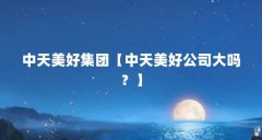 中天美好集团【中天美好公司大吗？】