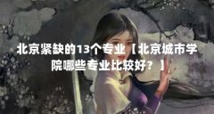 北京紧缺的13个专业【北京城市学院哪些专业比较好？】