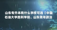 山东专升本有什么学校可选【中国石油大学胜利学院、山东青年政治学院】