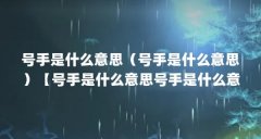 号手是什么意思（号手是什么意思）【号手是什么意思号手是什么意思号手是什
