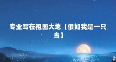 专业写在祖国大地【假如我是一只鸟】