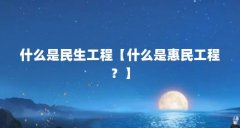 什么是民生工程【什么是惠民工程？】