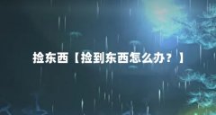 捡东西【捡到东西怎么办？】