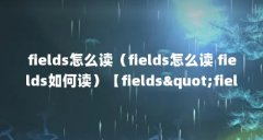 fields怎么读（fields怎么读 fields如何读）【fields&quot;fields&quot;fields&quo