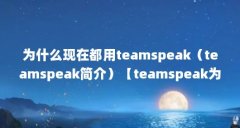 为什么现在都用teamspeak(teamspeak简介)【teamspeak为什么现在都用teamspeak】