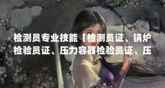 检测员专业技能【检测员证、锅炉检验员证、压力容器检验员证、压力容器检验