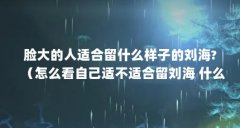 脸大的人适合留什么样子的刘海?（怎么看自己适不适合留刘海 什么人不适合留