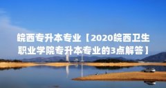皖西专升本专业【2020皖西卫生职业学院专升本专业的3点解答】