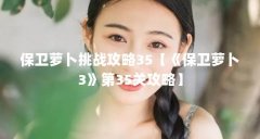 保卫萝卜挑战攻略35【《保卫萝卜3》第35关攻略】
