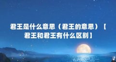 君王是什么意思（君王的意思）【君王和君王有什么区别】