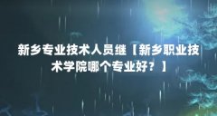 新乡专业技术人员继【新乡职业技术学院哪个专业好