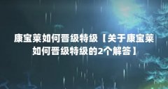 康宝莱如何晋级特级【关于康宝莱如何晋级特级的2个解答】
