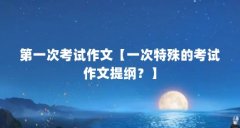 第一次考试作文【一次特殊的考试作文提纲？】