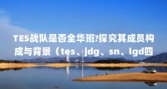 TES战队是否全华班?探究其成员构成与背景（tes、jdg、sn、lgd四支战队成员都是什