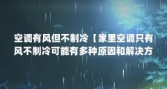 空调有风但不制冷【家里空调只有风不制冷可能有多种原因和解决方法和解决方