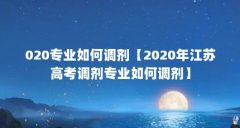 020专业如何调剂【2020年江苏高考调剂专业如何调剂】