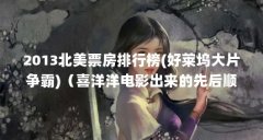 2013北美票房排行榜(好莱坞大片争霸)(喜洋洋电影出来的先后顺序)【2013年北