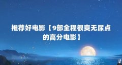 推荐好电影【9部全程很爽无尿点的高分电影】