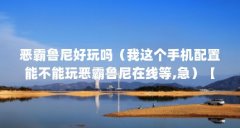 恶霸鲁尼好玩吗（我这个手机配置能不能玩恶霸鲁尼在线等,急）【《恶霸鲁尼