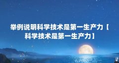 举例说明科学技术是第一生产力【科学技术是第一生产力】