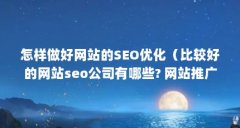 怎样做好网站的SEO优化(比较好的网站seo公司有哪些? 网站推广优化怎么做商丘