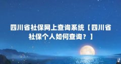 四川省社保网上查询系统【四川省社保个人如何查询？】