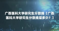 广西医科大学研究生分数线【广西医科大学研究生分数线是多少？】