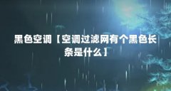 黑色空调【空调过滤网有个黑色长条是什么】