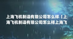 上海飞机制造有限公司怎么样【上海飞机制造有限公司怎么样上海飞机制造有限