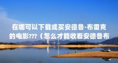 在哪可以下载或买安德鲁·布雷克的电影???（怎么才能收看安德鲁布雷克的电影