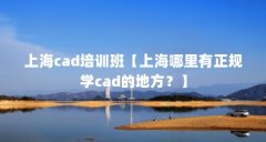 上海cad培训班【上海哪里有正规学cad的地方?】