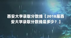 西安大学录取分数线【2018届西安大学录取分数线是多少？】