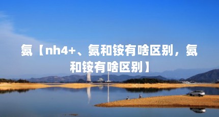 氨【nh4+、氨和铵有啥区别，氨和铵有啥区别】
