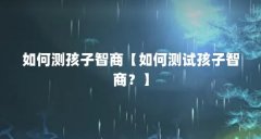 如何测孩子智商【如何测试孩子智商？】