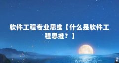 软件工程专业思维【什么是软件工程思维？】