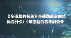 《辛德勒的名单》辛德勒最后的结局是什么?（辛德勒的名单剧情介绍）【《辛