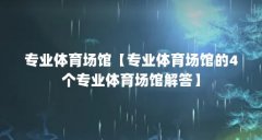 专业体育场馆【专业体育场馆的4个专业体育场馆解答】