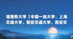 哪里有大学【中国一类大学、上海交通大学、西安交通大学、西安交通大学介绍