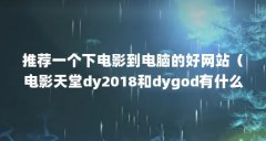 推荐一个下电影到电脑的好网站(电影天堂dy2018和dygod有什么区别)【dy2018和