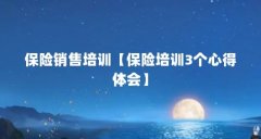 保险销售培训【保险培训3个心得体会】