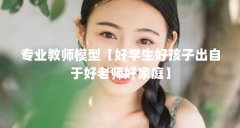 专业教师模型【好学生好孩子出自于好老师好家庭】