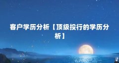 客户学历分析【顶级投行的学历分析】