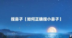 捏鼻子【如何正确捏小鼻子】