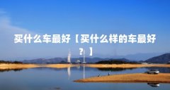 买什么车最好【买什么样的车最好?】