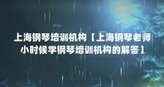 上海钢琴培训机构【上海钢琴老师小时候学钢琴培训机构的解答】