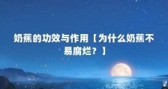 奶蕉的功效与作用【为什么奶蕉不易腐烂?】